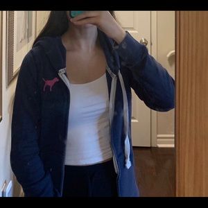 Victoria’s Secret/pink zip up